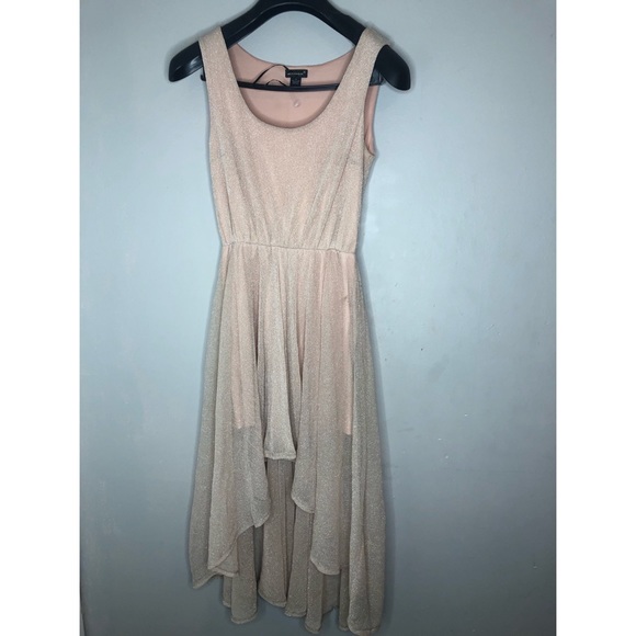 High Low Champagne Dress - Picture 1 of 1